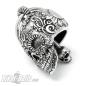 Preview: 3D Totenkopf Biker-Bell verziert mit Blumen mexikanischer Candy Skull Ride Bell Preview: 3D Totenkopf Biker-Bell verziert mit Blumen mexikanischer Candy Skull Ride Bell